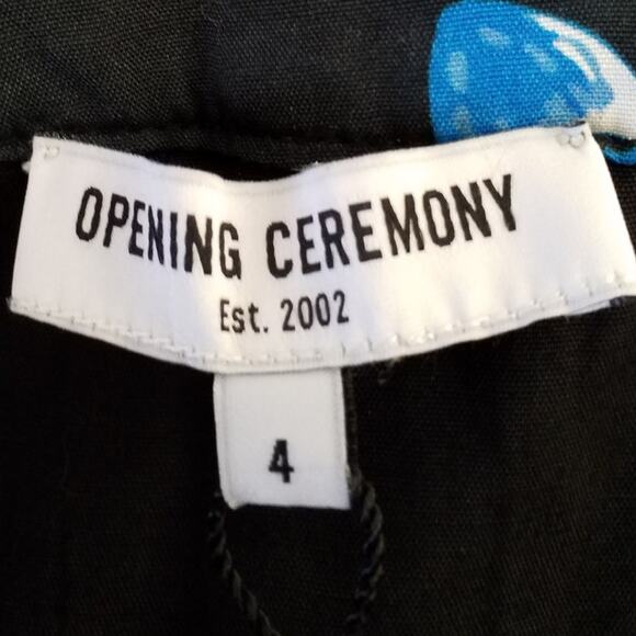 OPENING CEREMONY Womens Black & Multicolored Mini Bubble Skirt Pockets Size 4 - Picture 7 of 11